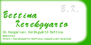 bettina kerekgyarto business card