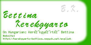 bettina kerekgyarto business card